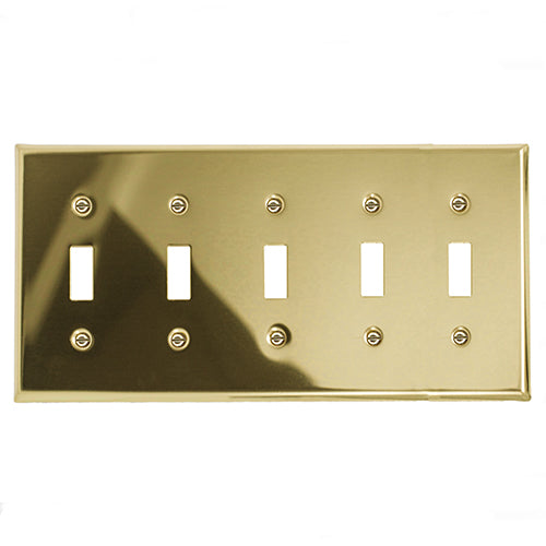 Metal Traditional Brass Wallplate - 2-163T5BR