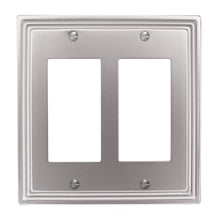 Load image into Gallery viewer, Aztec Satin Nickel Cast Metal Wallplate - 65TTT
