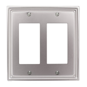 Aztec Satin Nickel Cast Metal Wallplate - 65TTT