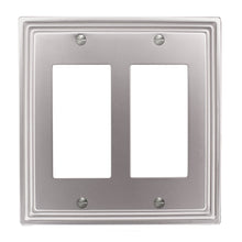 Load image into Gallery viewer, Aztec Satin Nickel Cast Metal Wallplate - 65RR
