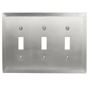 Aztec Satin Nickel Cast Metal Wallplate - 65TTT