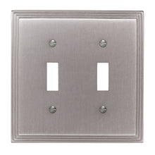 Load image into Gallery viewer, Aztec Satin Nickel Cast Metal Wallplate - 65TTT
