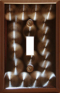 Decorative Metal Techno Bronze Wall Plate - 2-302TT