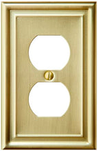 Load image into Gallery viewer, Satin Brass Brushed Electrical Wall-plate [2-190]
