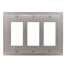 Load image into Gallery viewer, Aztec Satin Nickel Cast Metal Wallplate - 65RR
