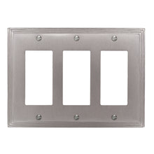 Load image into Gallery viewer, Aztec Satin Nickel Cast Metal Wallplate - 65TTT
