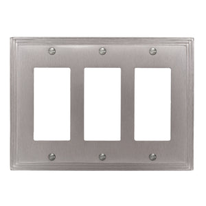 Aztec Satin Nickel Cast Metal Wallplate - 65TTT