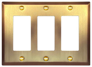 Satin Brass Traditional Style Wall-plate [2-263]