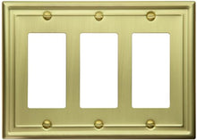 Load image into Gallery viewer, Satin Brass Brushed Electrical Wall-plate [2-190]
