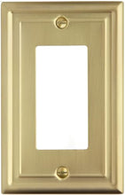 Load image into Gallery viewer, Satin Brass Brushed Electrical Wall-plate [2-190]
