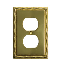 Load image into Gallery viewer, Georgian Solid Brass Casting Wall Plate - 1-53TTT
