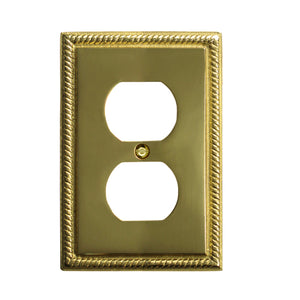 Georgian Solid Brass Casting Wall Plate - 1-53TTT