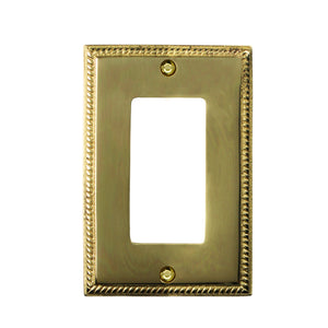 Georgian Solid Brass Casting Wall Plate - 1-53TTT