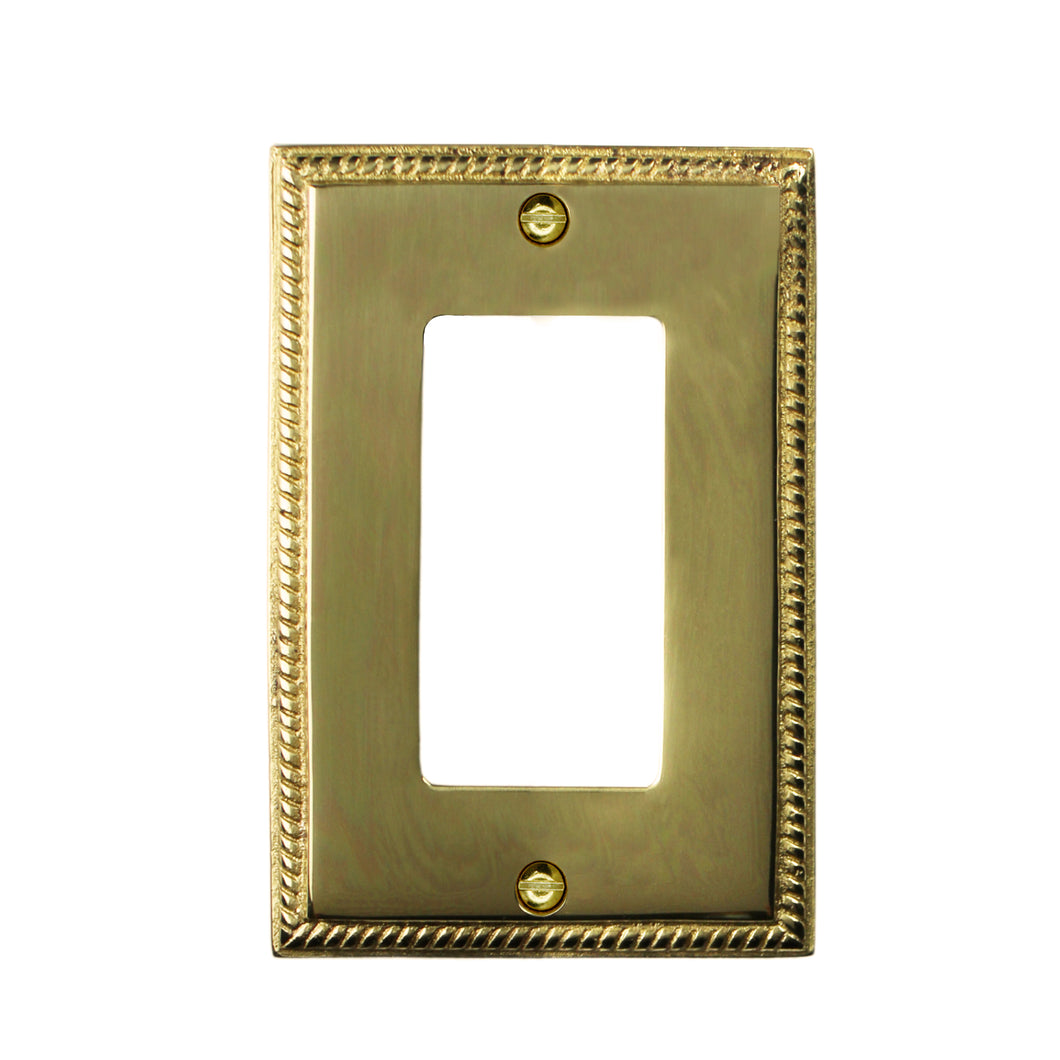 Georgian Solid Brass Casting Wall Plate - 1-53R