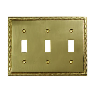 Georgian Solid Brass Casting Wall Plate - 1-53TTT