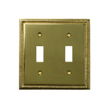 Load image into Gallery viewer, Georgian Solid Brass Casting Wall Plate - 1-53T
