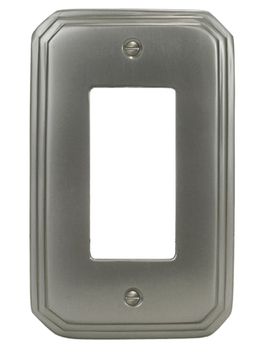 Decorative Metal Italia Pewter Single Rocker Wallplate