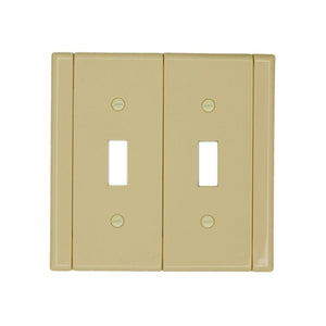 Plastic Ivory with Ivory Sides Wallplates - 10-994TT