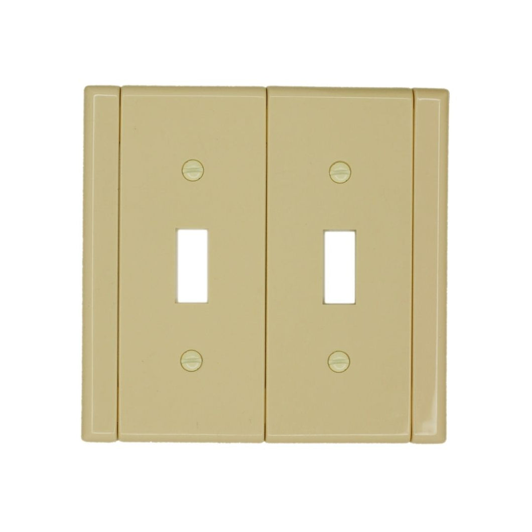 Plastic Ivory with Ivory Sides Wallplates - 10-994TT