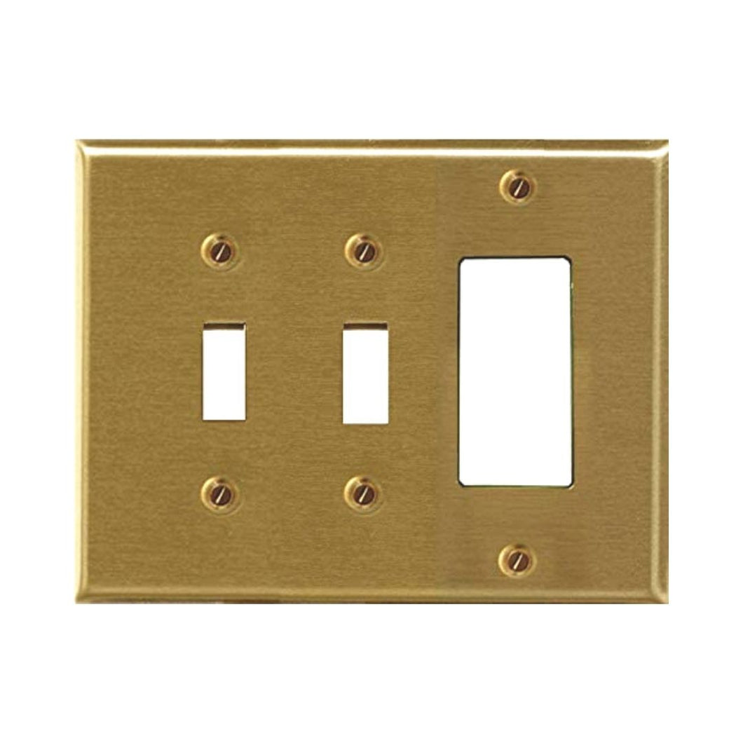 Metal Traditional Brass Wallplate - 2-163TTRBR