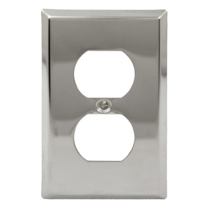 Decorative Chrome Plated Duplex Wall-plate