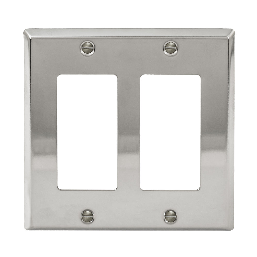 Decorative Chrome Plated Wallplate - 2-161RR