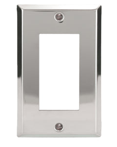 Decorative Chrome Plated Single Rocker Wall-plate