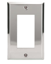 Load image into Gallery viewer, Decorative Chrome Plated Single Rocker Wall-plate
