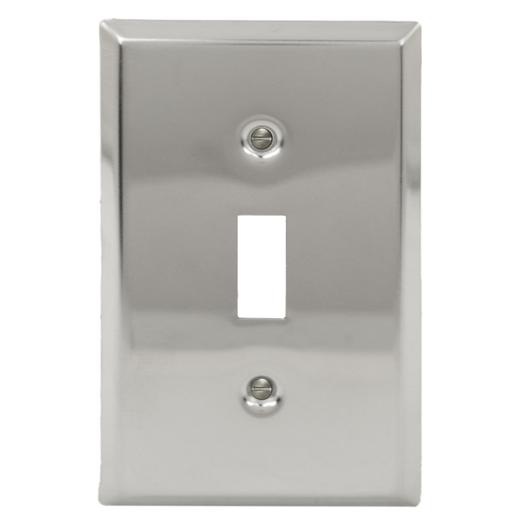 Decorative Chrome Plated Single Toggle Wall-plate