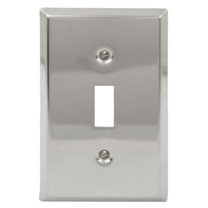 Decorative Chrome Plated Single Toggle Wall-plate