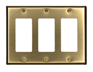 Traditional Antique Brass Wall Plate - 2-163TTAB