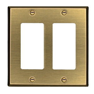 Traditional Antique Brass Wall Plate - 2-163TTAB