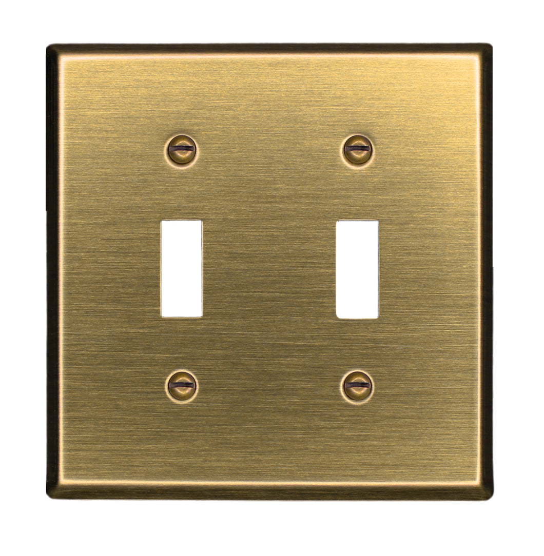 Traditional Antique Brass Wall Plate - 2-163TTAB