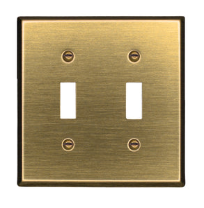 Traditional Antique Brass Wall Plate - 2-163BAB