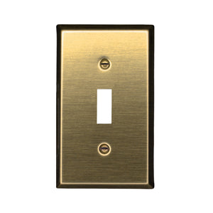 Traditional Antique Brass Wall Plate - 2-163TTAB