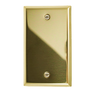 Metal Traditional Brass Wallplate - 2-163RRBR