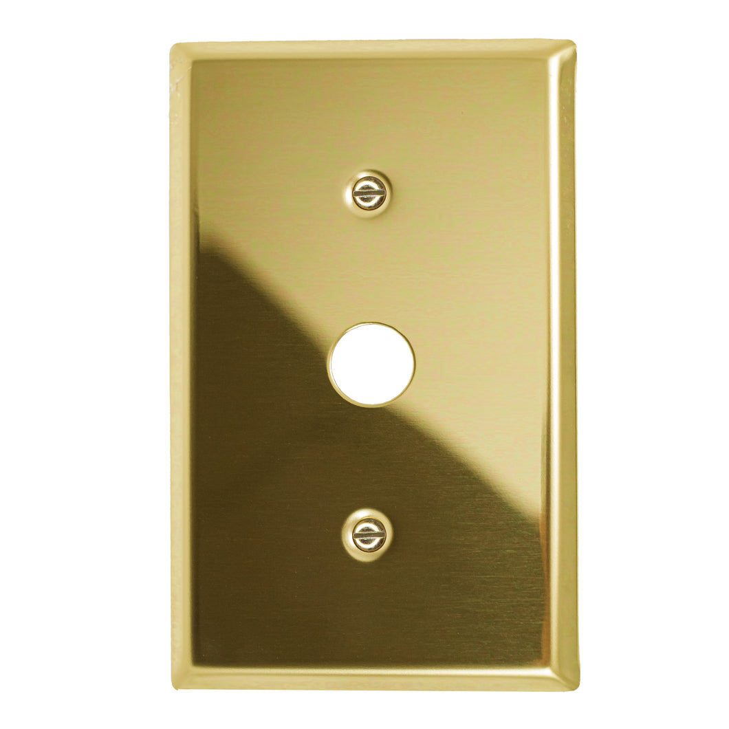 Metal Traditional Brass Wallplate - 2-163DIMBR