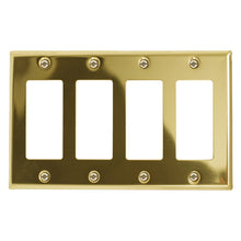 Load image into Gallery viewer, Metal Traditional Brass Wallplate - 2-163DDBR
