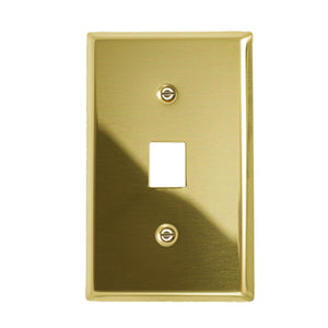 Metal Traditional Brass Wallplate - 2-163TDBR