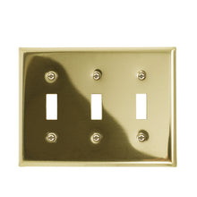 Load image into Gallery viewer, Metal Traditional Brass Wallplate - 2-163TTBR
