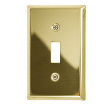 Load image into Gallery viewer, Metal Traditional Brass Wallplate - 2-163TTTBR
