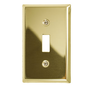 Metal Traditional Brass Wallplate - 2-163TTTBR