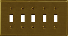 Load image into Gallery viewer, Metal Traditional Brass Wallplate - 2-163T4BR
