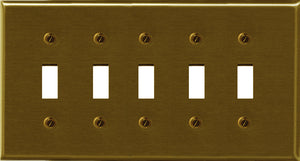 Metal Traditional Brass Wallplate - 2-163T4BR