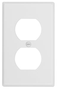 White Traditional Metal Wallplate - 2-164TT