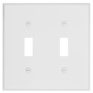 White Traditional Metal Wallplate - 2-164TT