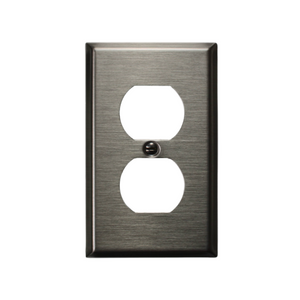 Decorative Metal Traditional Satin Nickel Wall Plate - 2-167R4BN