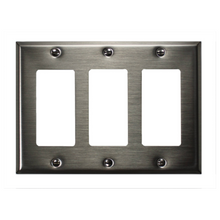 Load image into Gallery viewer, Decorative Metal Traditional Satin Nickel Wall Plate - 2-167TTBN
