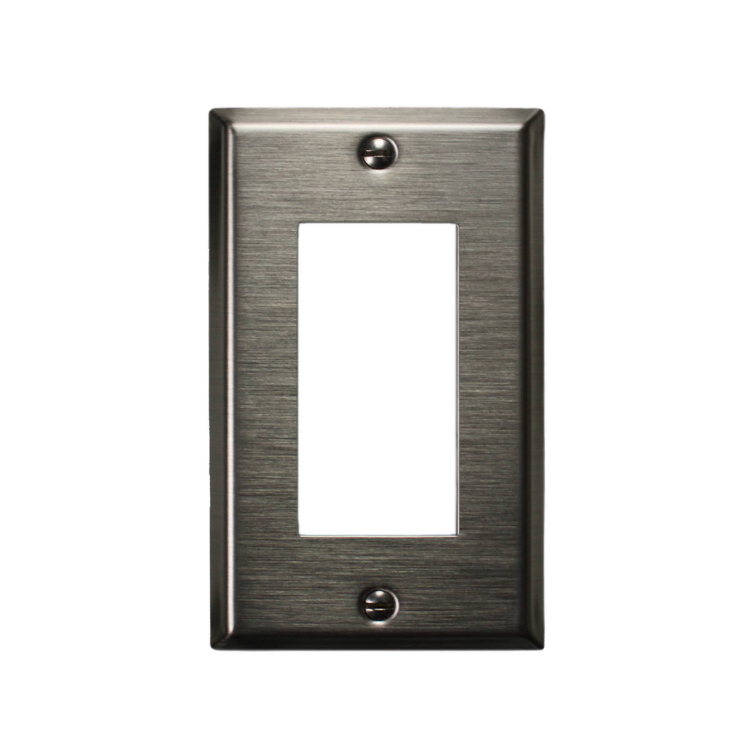 Decorative Metal Traditional Satin Nickel Wall Plate - 2-167RBN