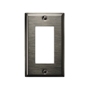 Decorative Metal Traditional Satin Nickel Wall Plate - 2-167R4BN